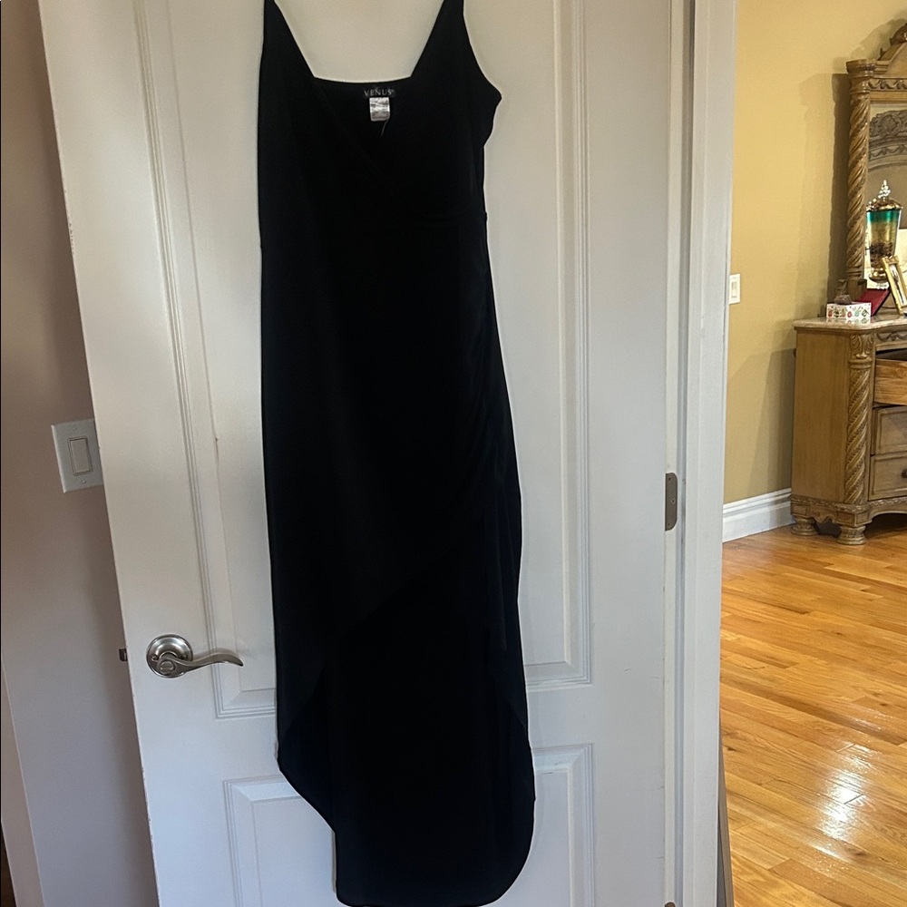 VENUS Black Asymmetrical Dress